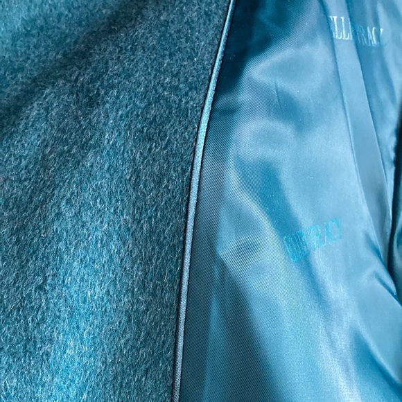 ELLEN TRACY teal/turquoise wool coat size 8 in excellent preowned condition - Picture 15 of 15